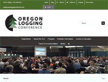 Tablet Screenshot of oregonloggingconference.com